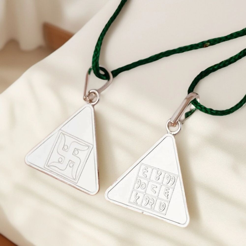 Budh Yantra Silver Locket