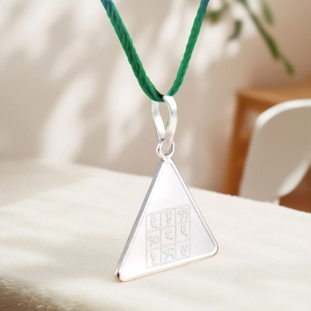 Budh Yantra Silver Locket