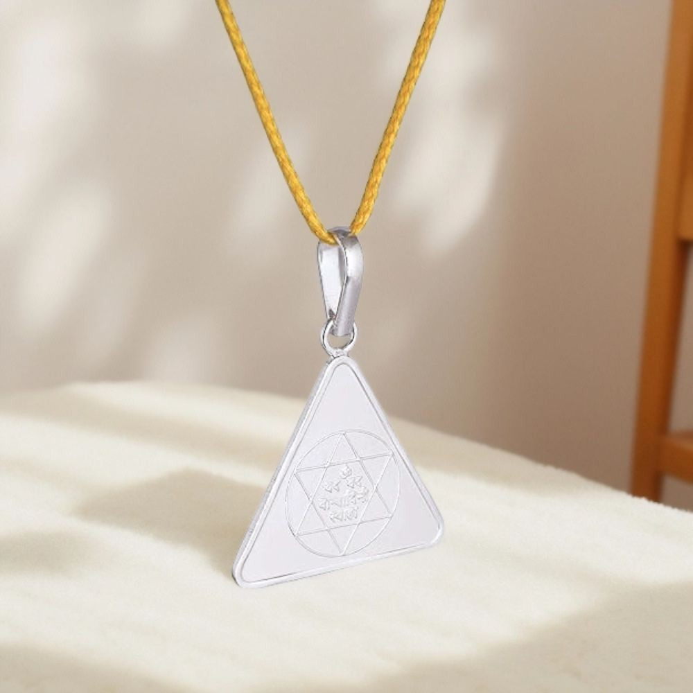 Maa Saraswati Yantra Silver Locket