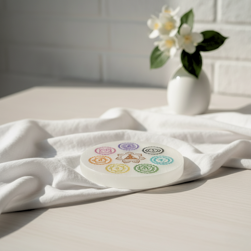 Selenite Charging Plate – Cleanse & Recharge Crystals and Bracelets