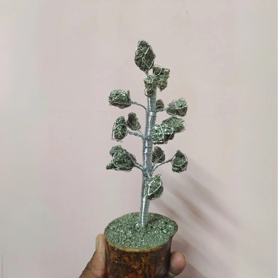 Adiyogi Shiva Idol with Pyrite Crystal Tree –Combo